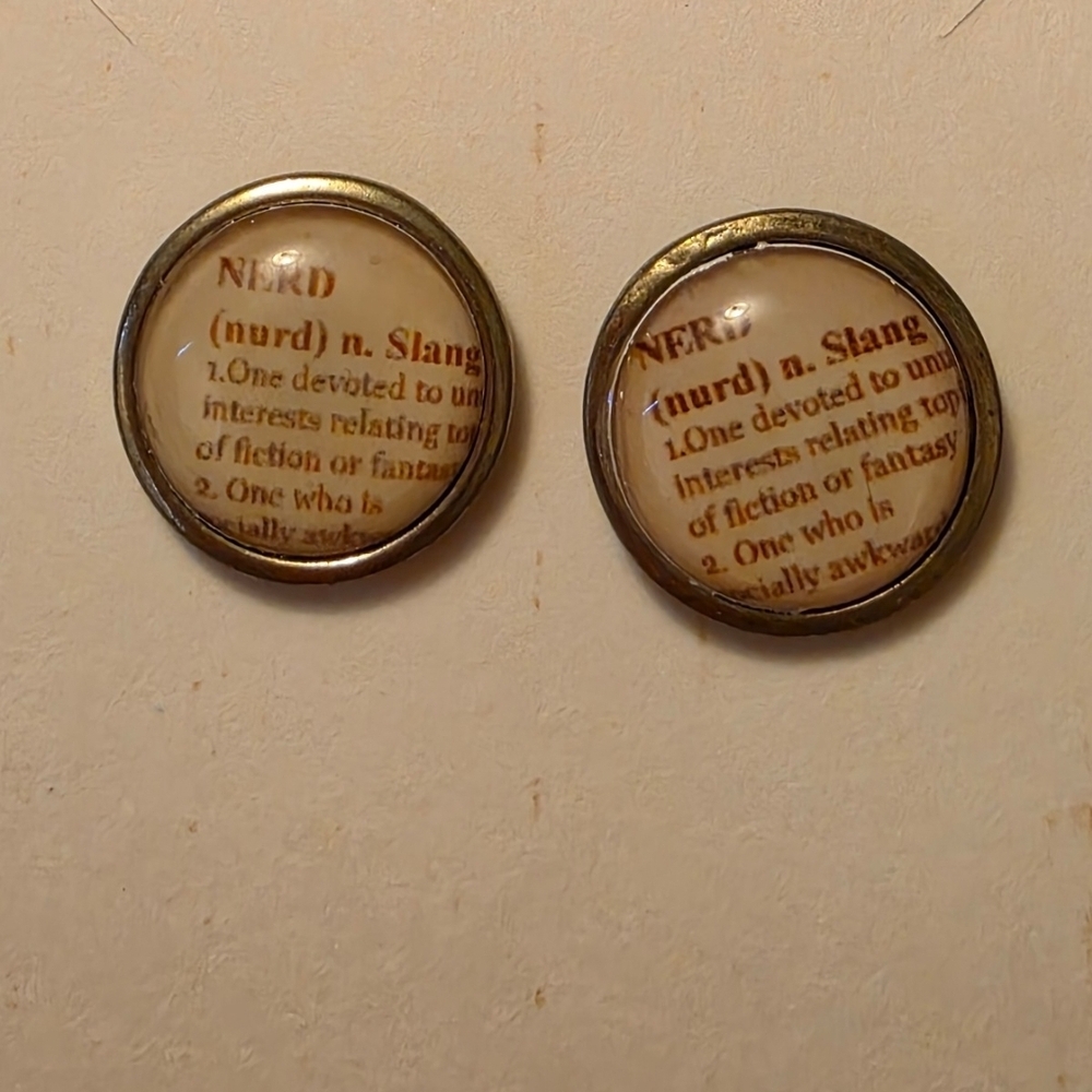 Nerd Dictionary Definition Earrings
